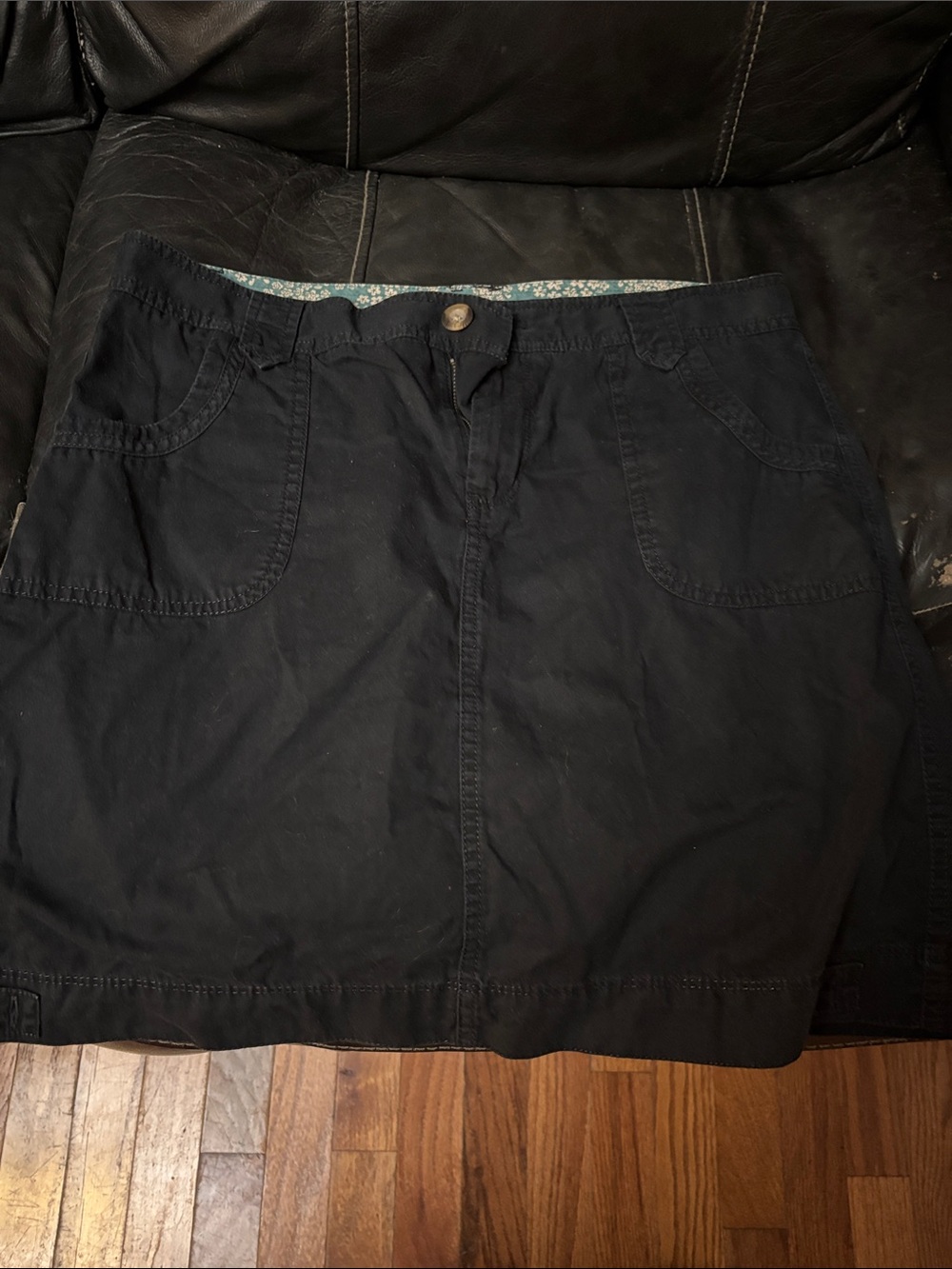 Old Navy Black Mini Skirt with Front Pockets